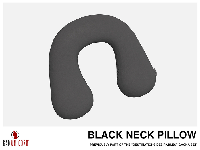 Neck Pillow (Black) (Previously - Destination Desirable Gacha Set)