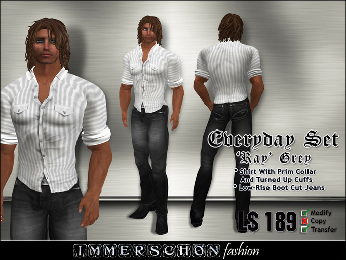 Immerschoen Man - Everyday Set 'Ray' (Grey)