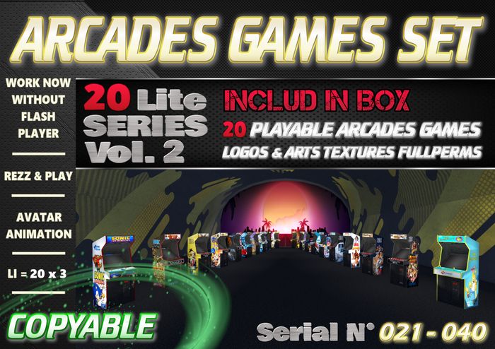 = Arcades Games Set - Lite Vol.2 = [BOX] ( Copy )