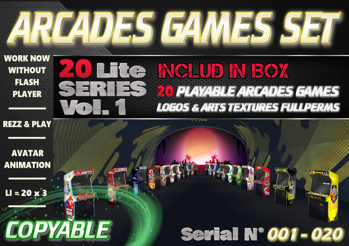 = Arcades Games Set - Lite Vol.1 = [BOX] ( Copy )