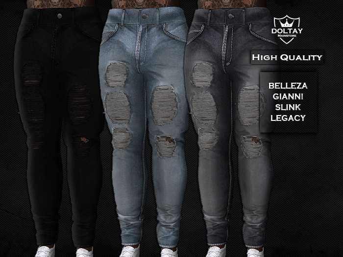 DY: Ripped Jeans Blue
