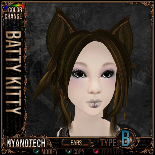 Nyanotech [Type B] - Batty Kitty Ears V3