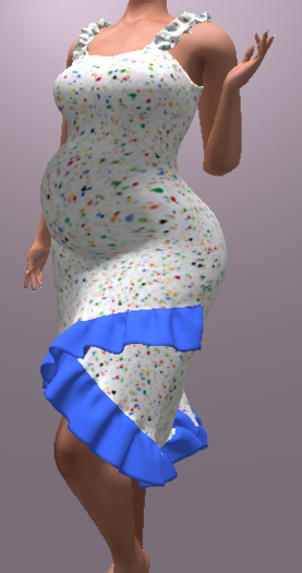 LoveMomma One In A Melon primary frill dress