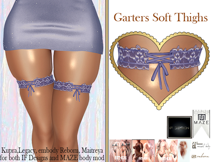 InStyl - Soft Thighs With Garter Lace -V1