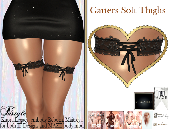 Sale!!!   - Soft Thighs With Garter Lace -V4- Promo up to 0.1 11.