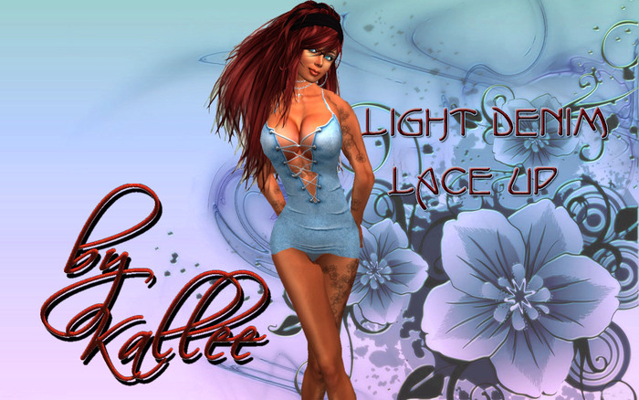 PROMO Light Denim Lace Up