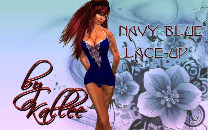 PROMO Navy Blue Lace Up