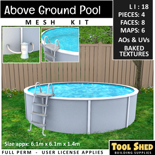 Tool Shed - Above Ground Pool Mesh Kit