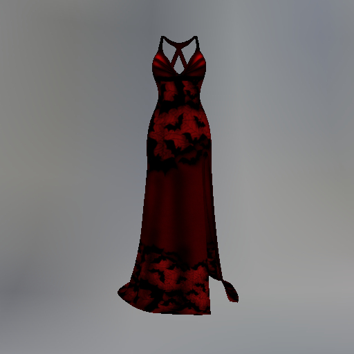 Red Bat Slink Dress