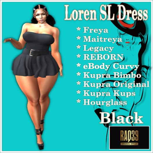[R39] Loren SL Dress-Black