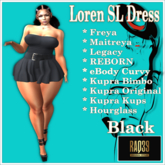 [R39] Loren SL Dress-Black