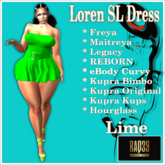 [R39] Loren SL Dress-Lime
