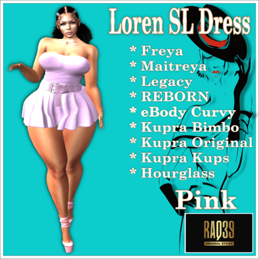 [R39] Loren SL Dress-Pink