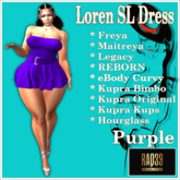 [R39] Loren SL Dress-Purple