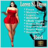 [R39] Loren SL Dress-Red