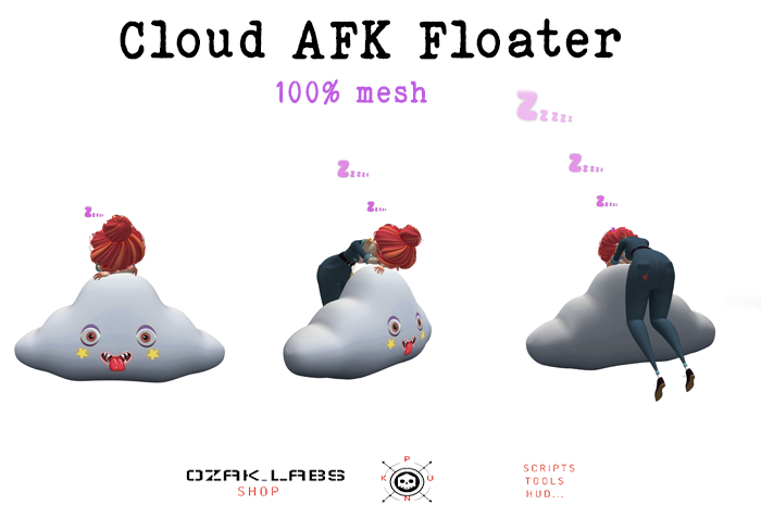Cloud AFK Floater Animation [ 100% mesh ] 