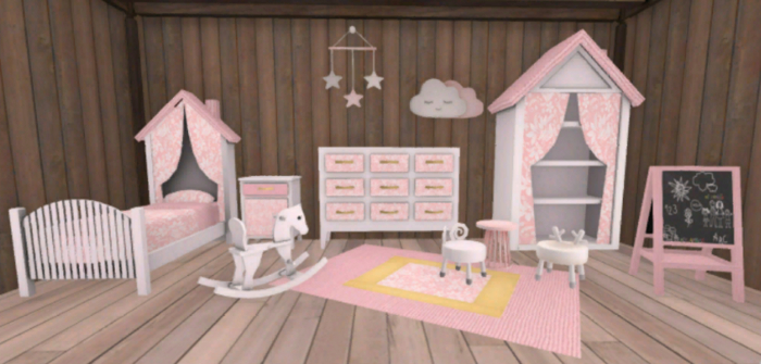 Stuffie-Pinky Girls Bedroom Set