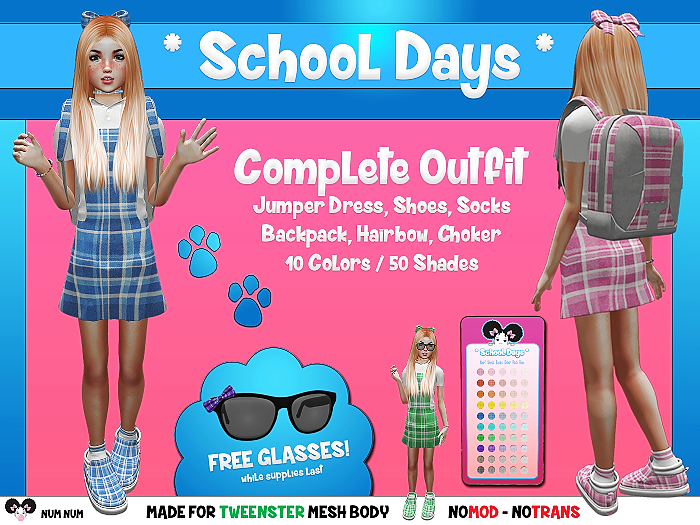 School Days Outfit (Tweenster)