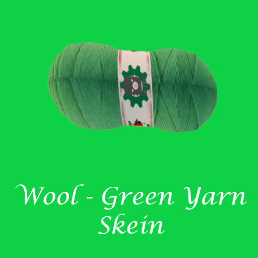 DFS Wool - Green Yarn Skein