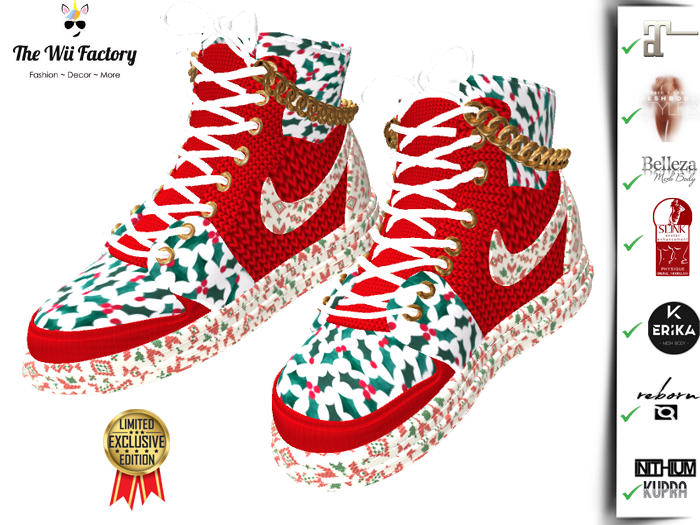 :TWF: Merry Christmas Emma Sneakers