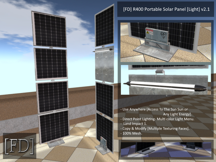 [FD] R400 Portable Solar Panel [Light] v2.1