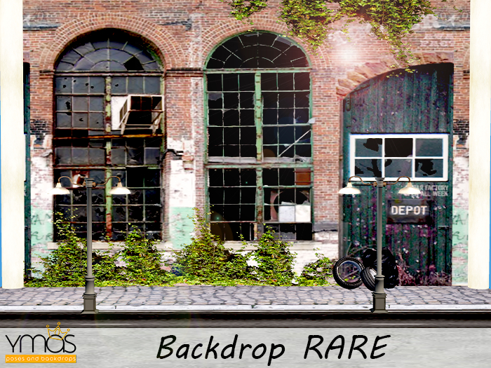 {Ymas Poses} backdrop bike  RARE