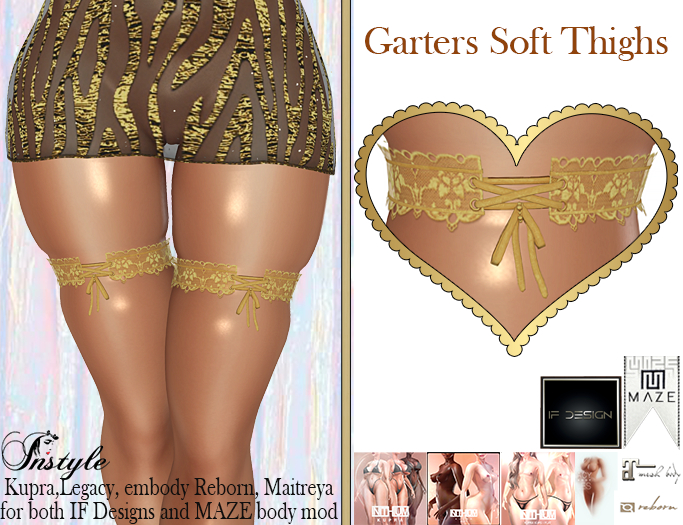 PROMO!!! - Soft Thighs With Garter Lace -V2.1