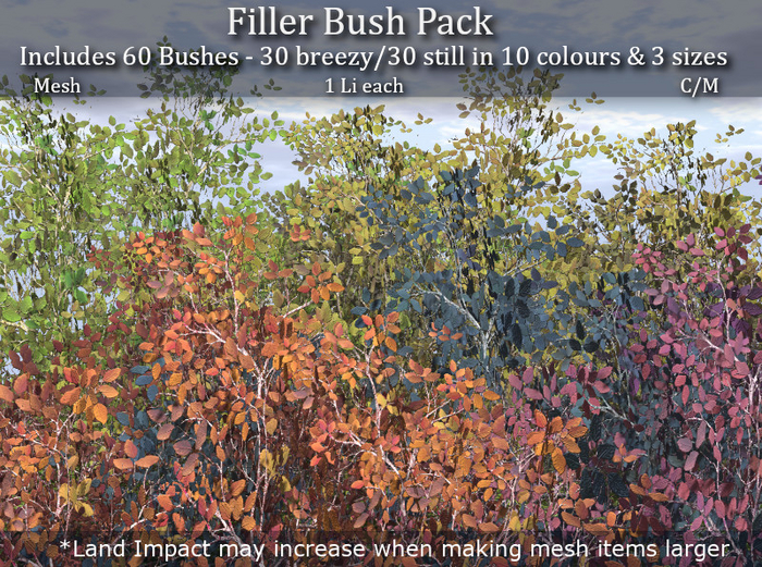 LOVE - FILLER BUSH PACK 