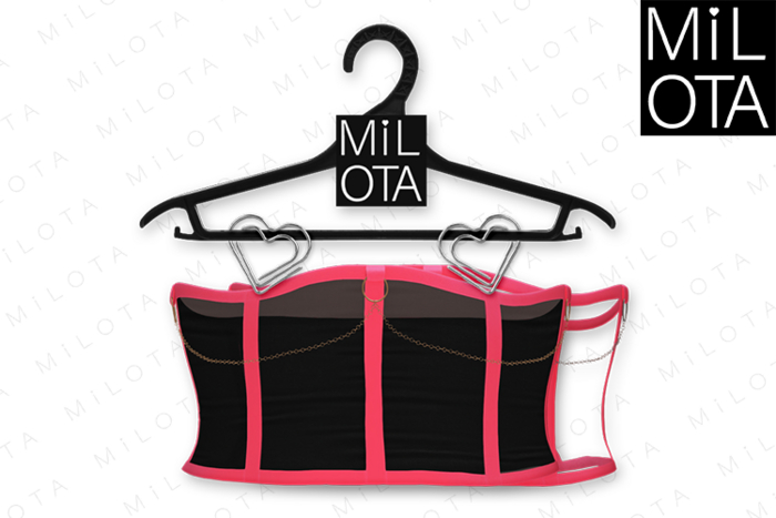 MILOTA: Ataro corset [deep pink]