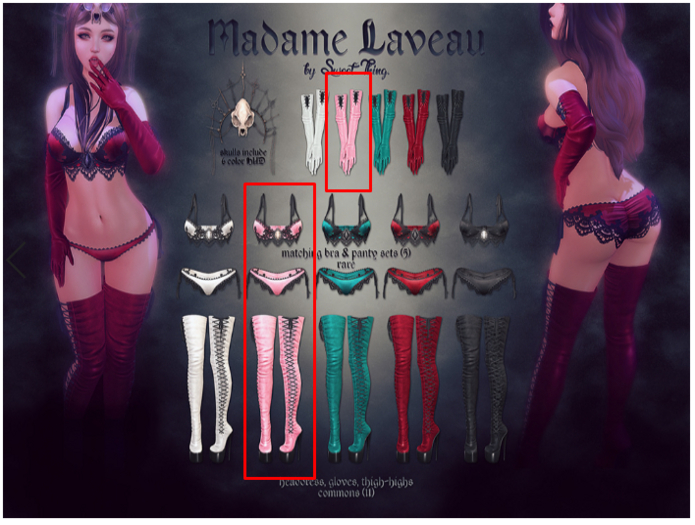 Sweet Thing. Madame Laveau Full Set Pink + RARE- Maitreya