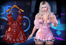 (*<*) 1313 Definitely Dress - Latex Scarlet