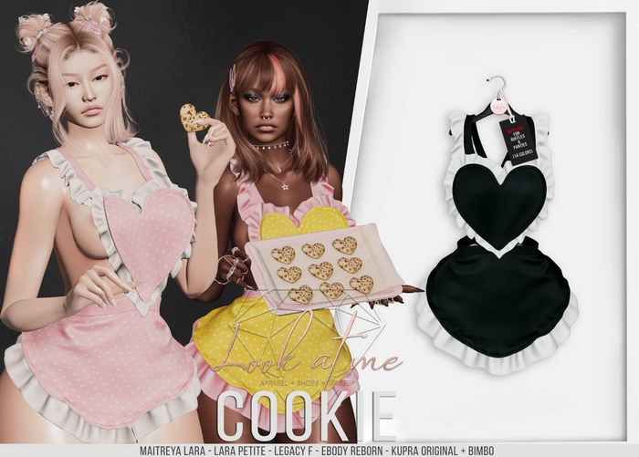 Look At Me. Cookie : Apron - emerald