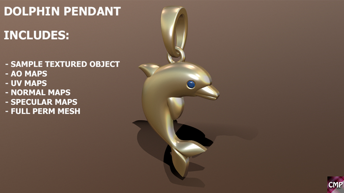 CMP - Dolphin Pendant- FULL PERM