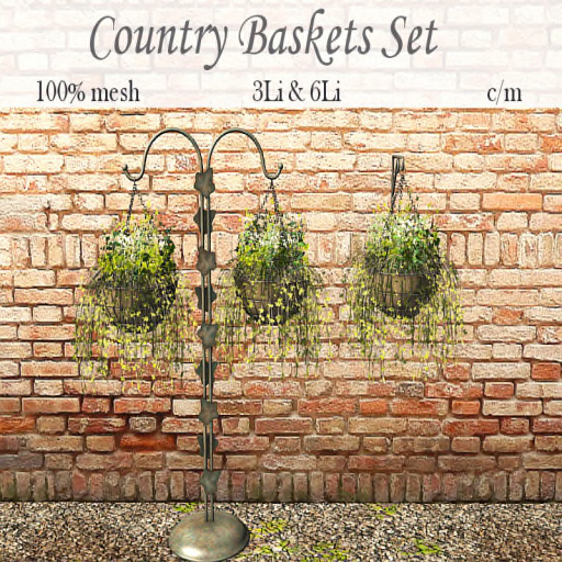 LOVE - COUNTRY BASKETS SET 