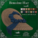 Grasshopper St Bergère Hat - Rush