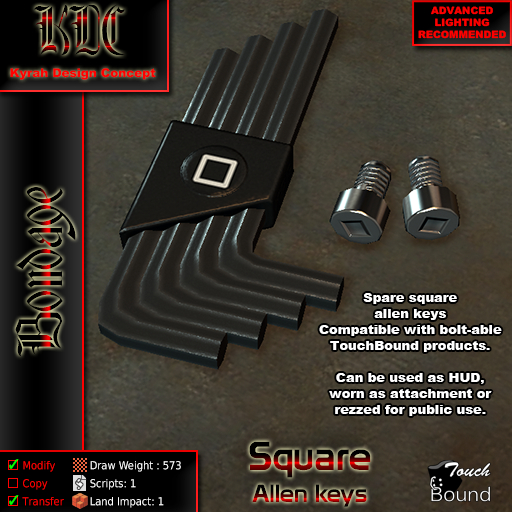 KDC spare Square allen key