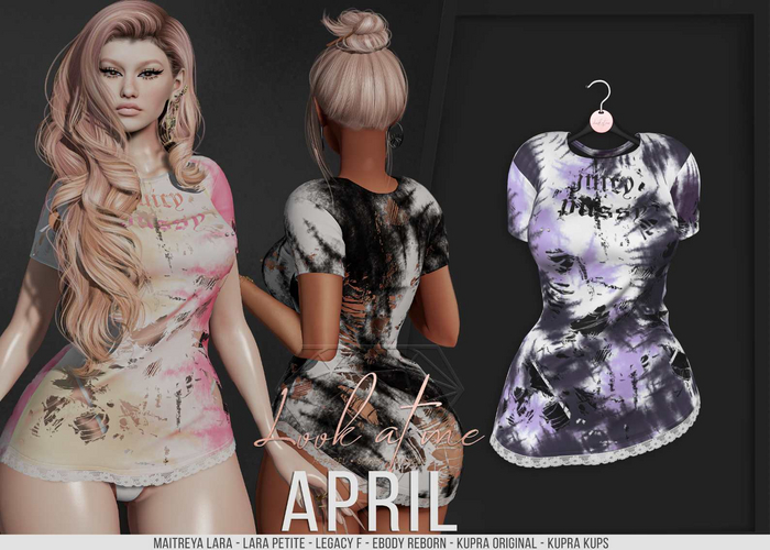 Look At Me. April : purple T