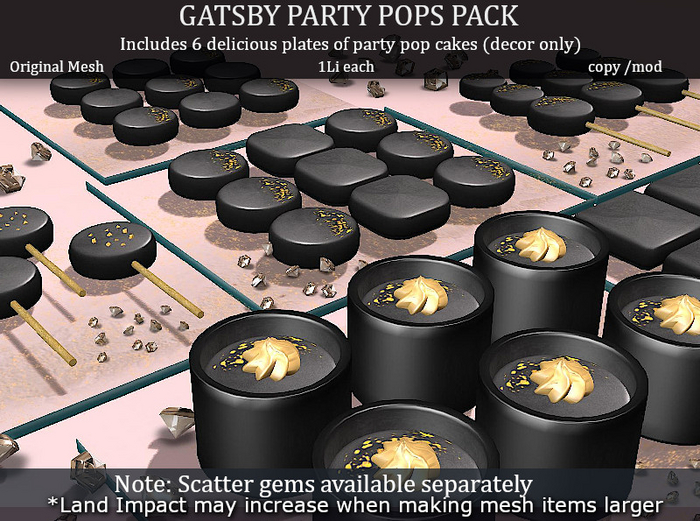 LOVE - GATSBY PARTY POPS PACK 