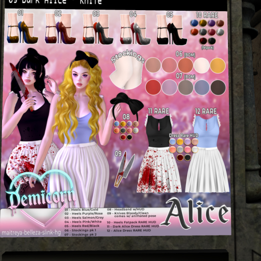 01 AIice Heels - Blue/Gold 1