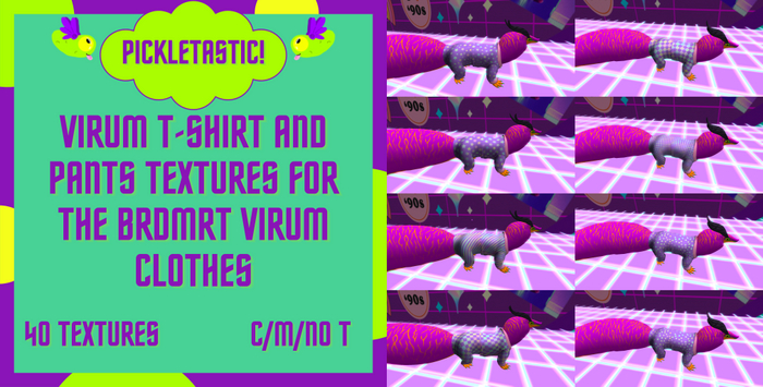 Pickletastic Virum clothes Textures 40 pack