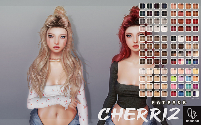[monso] Cherri2 Hair /Fatpack