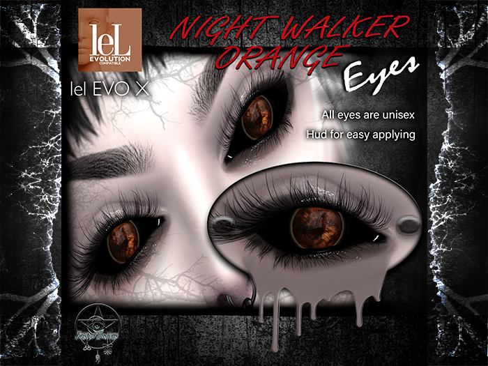++TI++ LEL EVO/X ORANGE NIGHT WALKER EYES  (ADD to unpack)