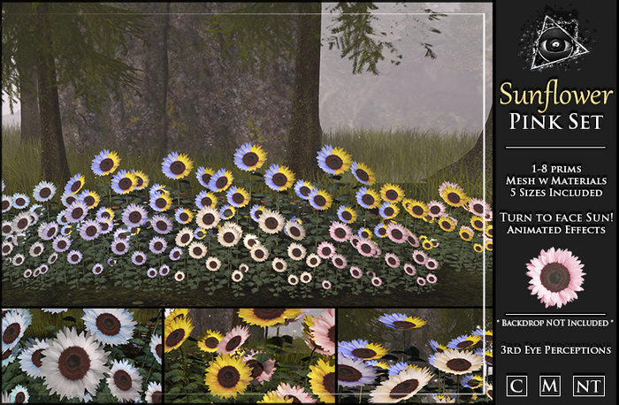 Sunflowers Set_Pink