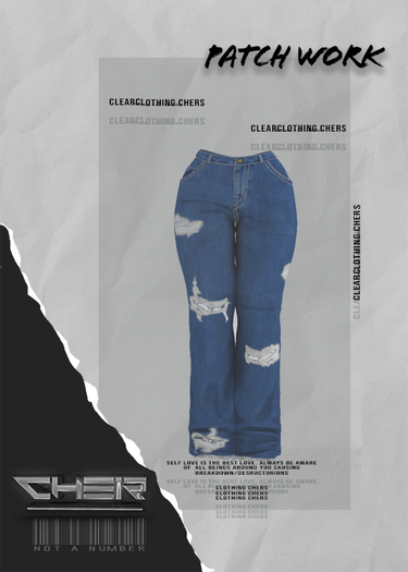 Cher// PatchWork Blue Jeans