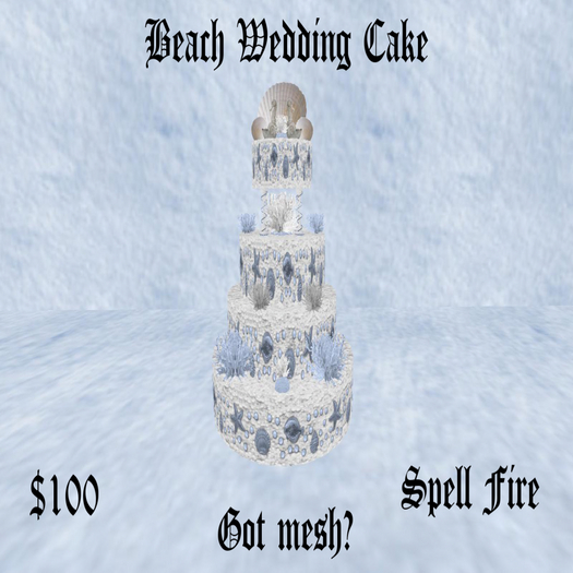 Beach Wedding Cake