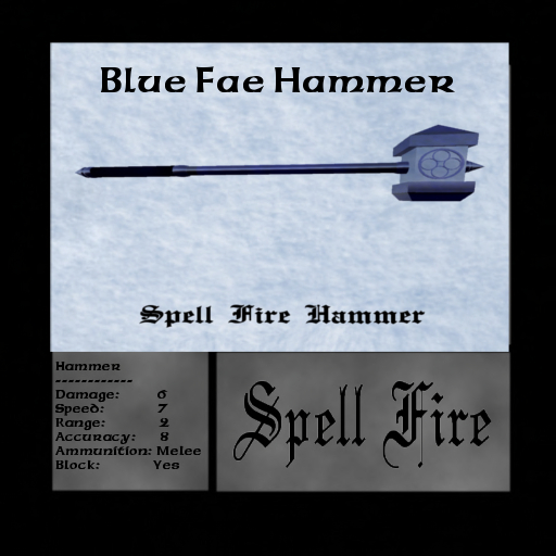 Blue Fae Hammer