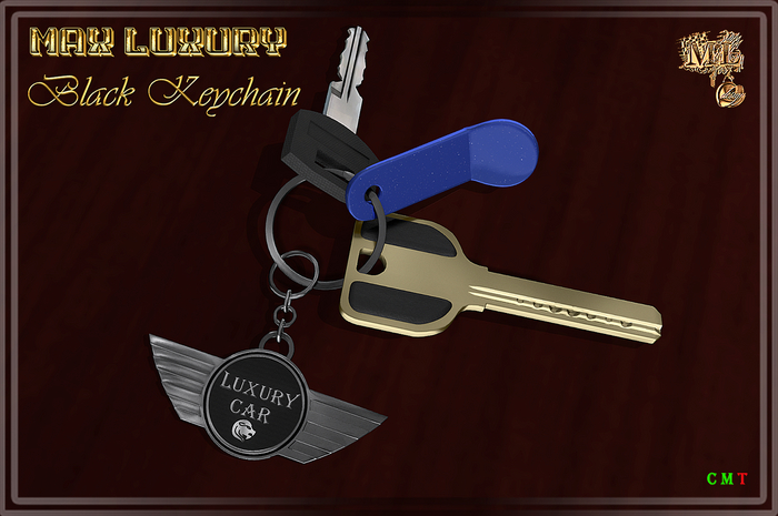 Max Luxury - Black Keychain
