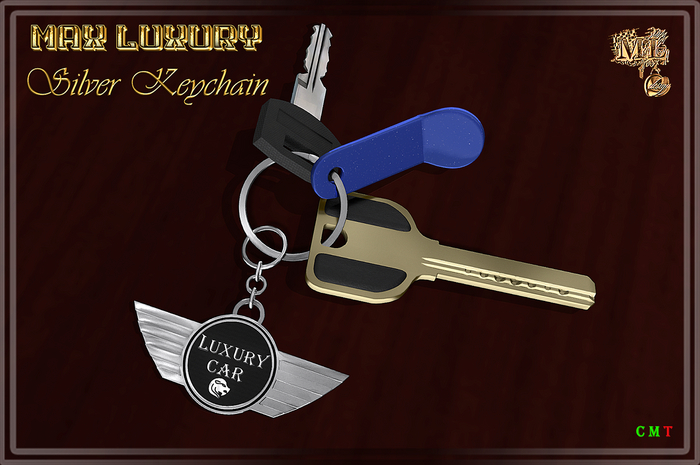 Max Luxury - Silver Keychain