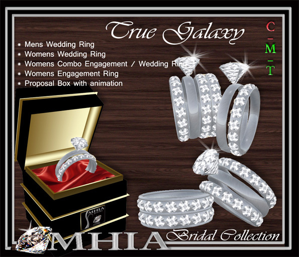 True Galaxy - Wedding Ring Set [BOXED]