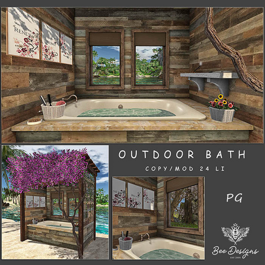 Bee Designs outdoor bath PG